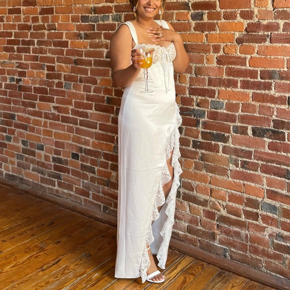 Miss circle Dress, white, Bridgerton dress, bridal shower dress - Picture 2 of 2